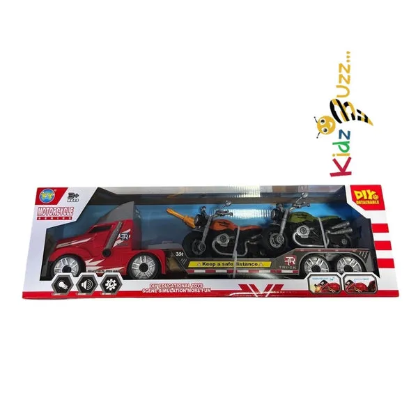 Motorcycle Detachable Truck transport with rear load movement for Kids