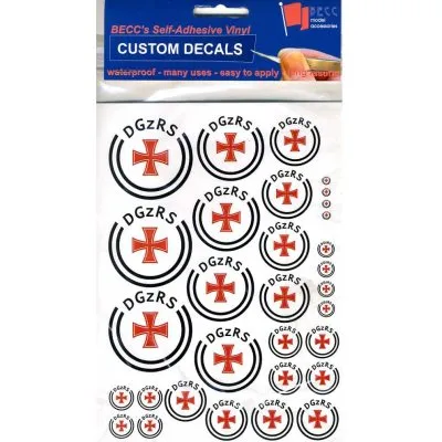 German DGzRS Lifeboat Decal Multipack