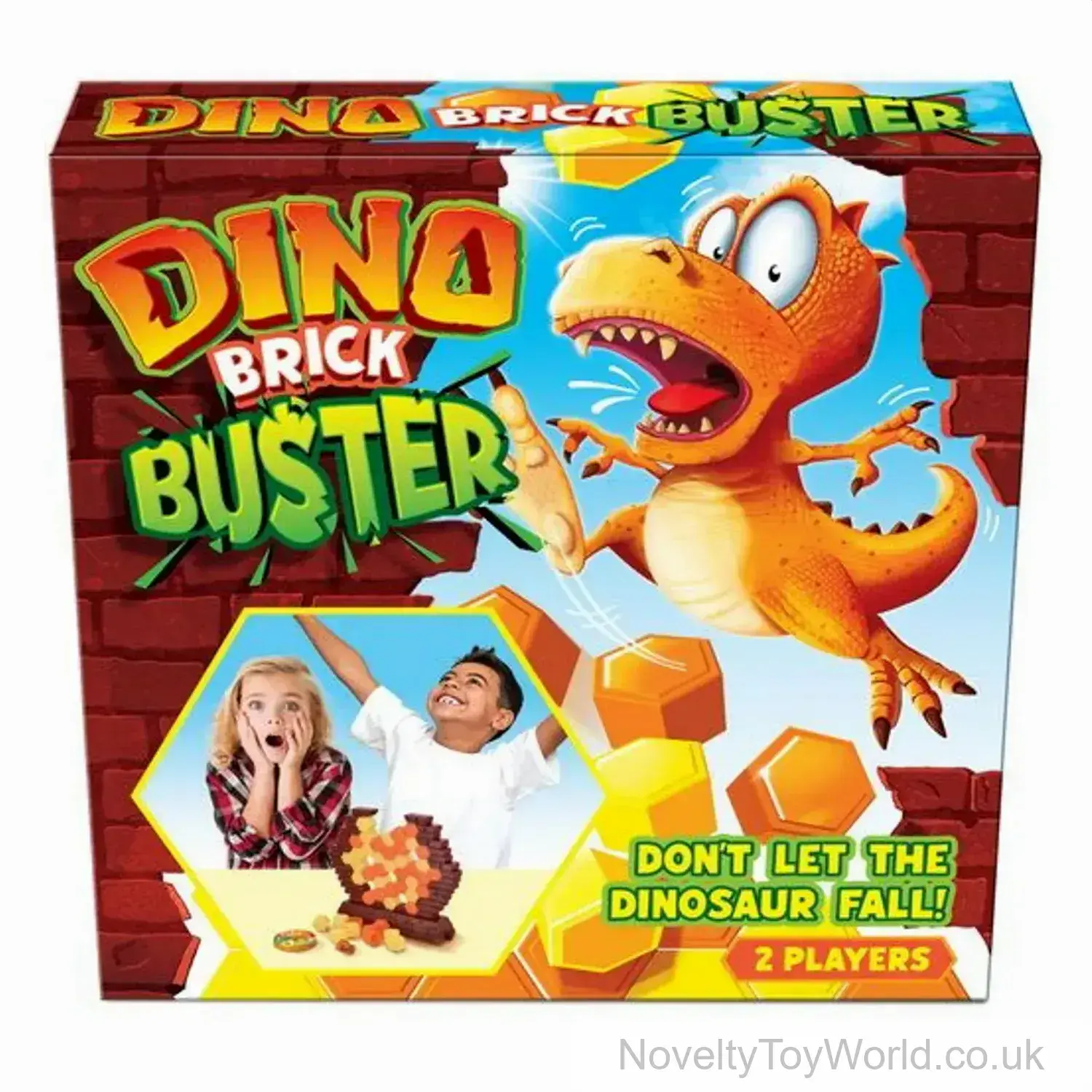 Dino Brick Buster 2 Player Game - Boxed
