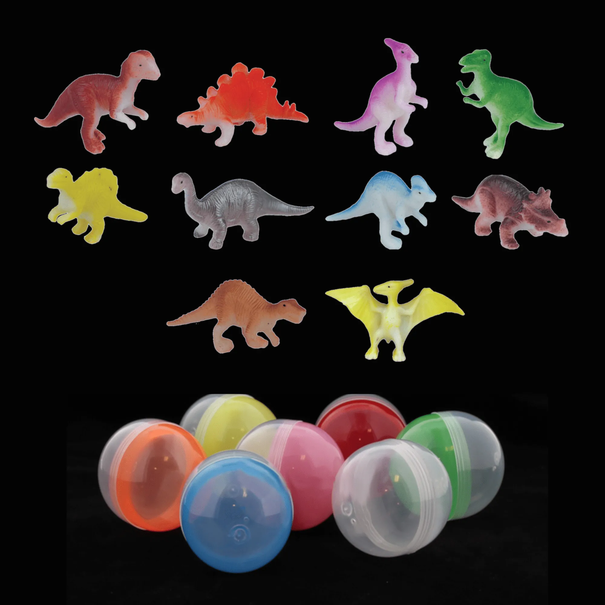 Dinosaur Figures 50 Piece Mix - 50mm Vending Capsule