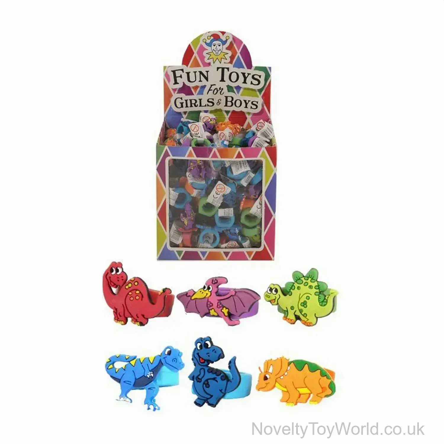 Dinosaur Soft Silicone Rings for Kids (3cm)