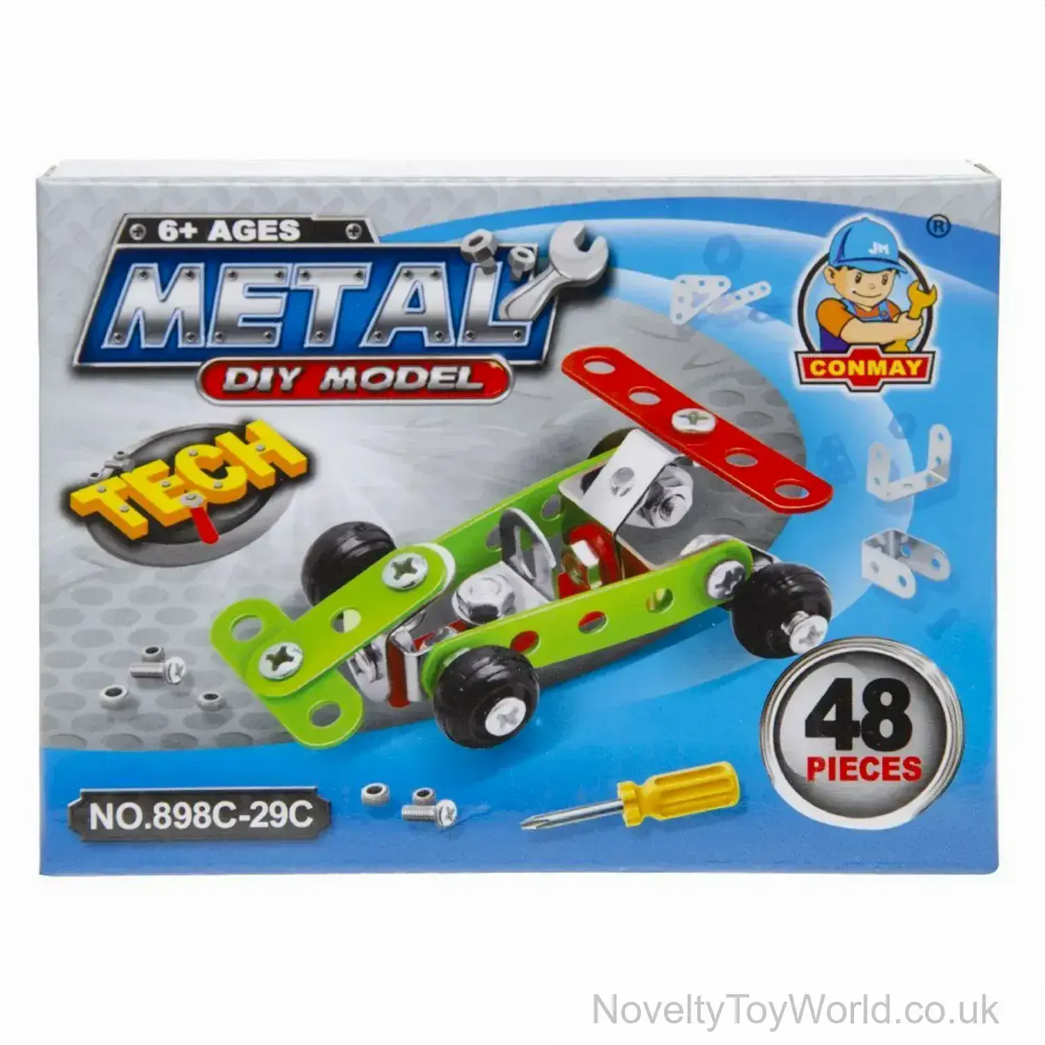 DIY Mini Toy Race Car - Make Your Own Metal Nuts & Bolts Toy