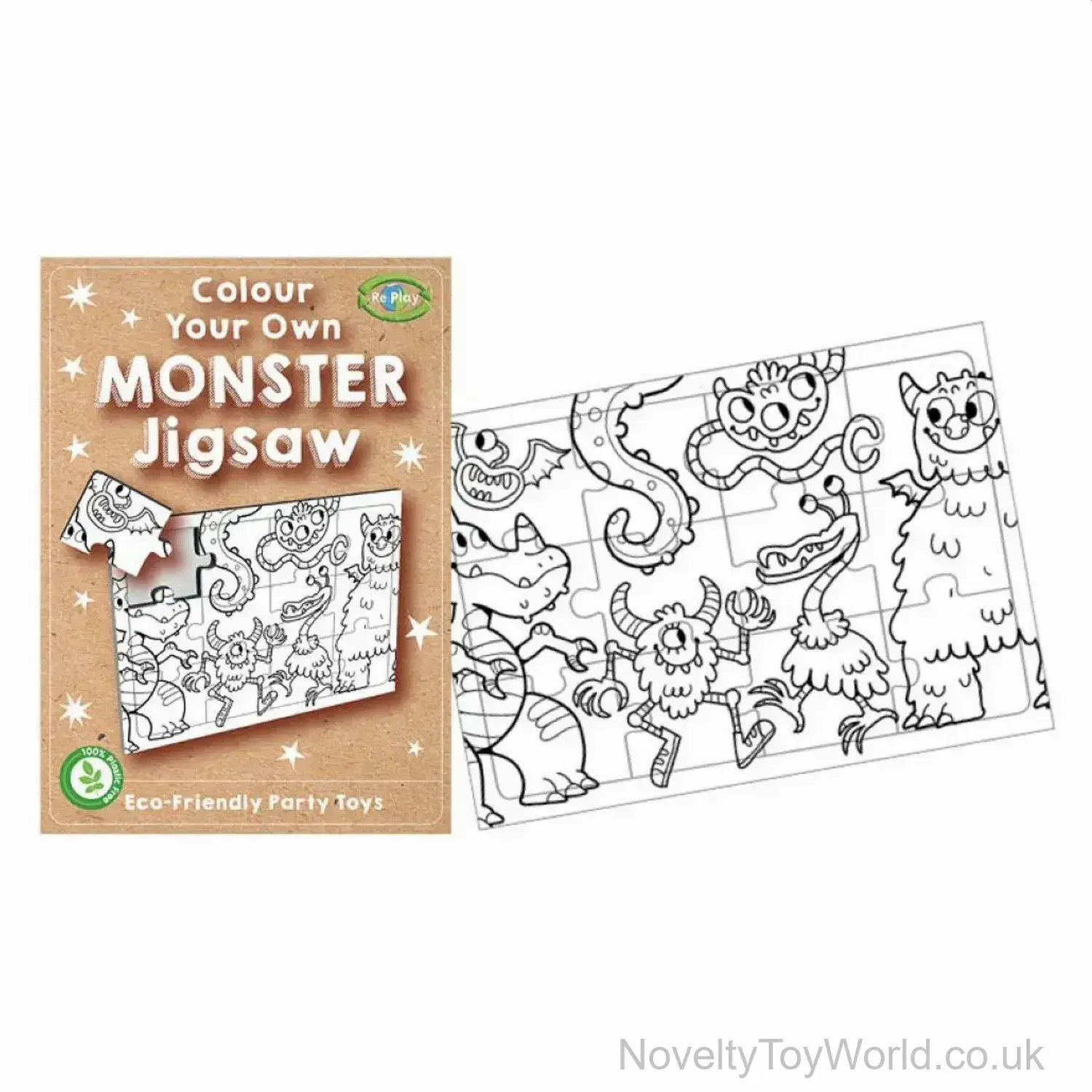 DIY Monster Jigsaw Puzzle Eco Friendly (14cm x 10cm)