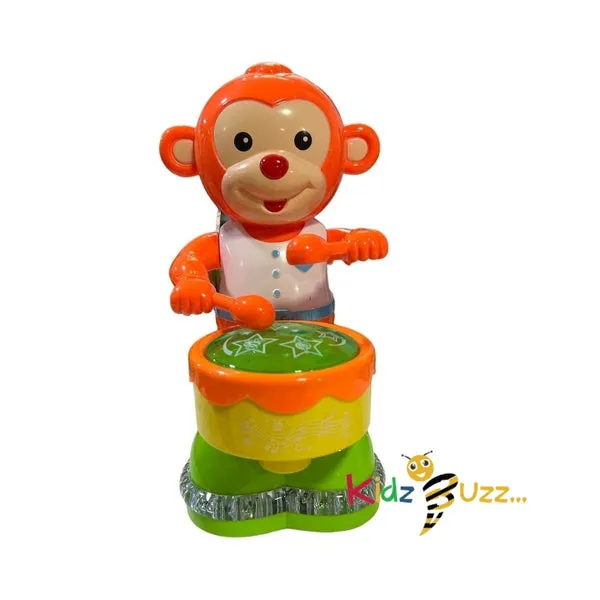 Electric Drum Monkey Toy For Kids