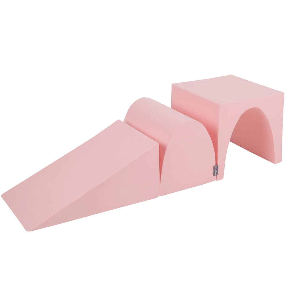 KiddyMoon foam playground wedge L/hill/tunnel PPZ-243, pink, Multi-Size