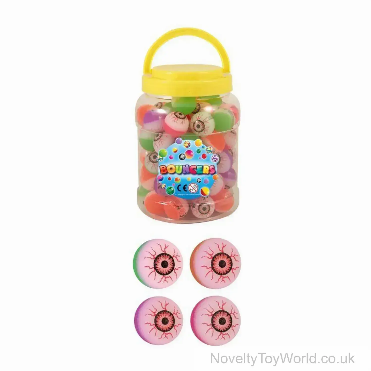 Evil Eye Halloween Bouncy Balls (3.3cm)