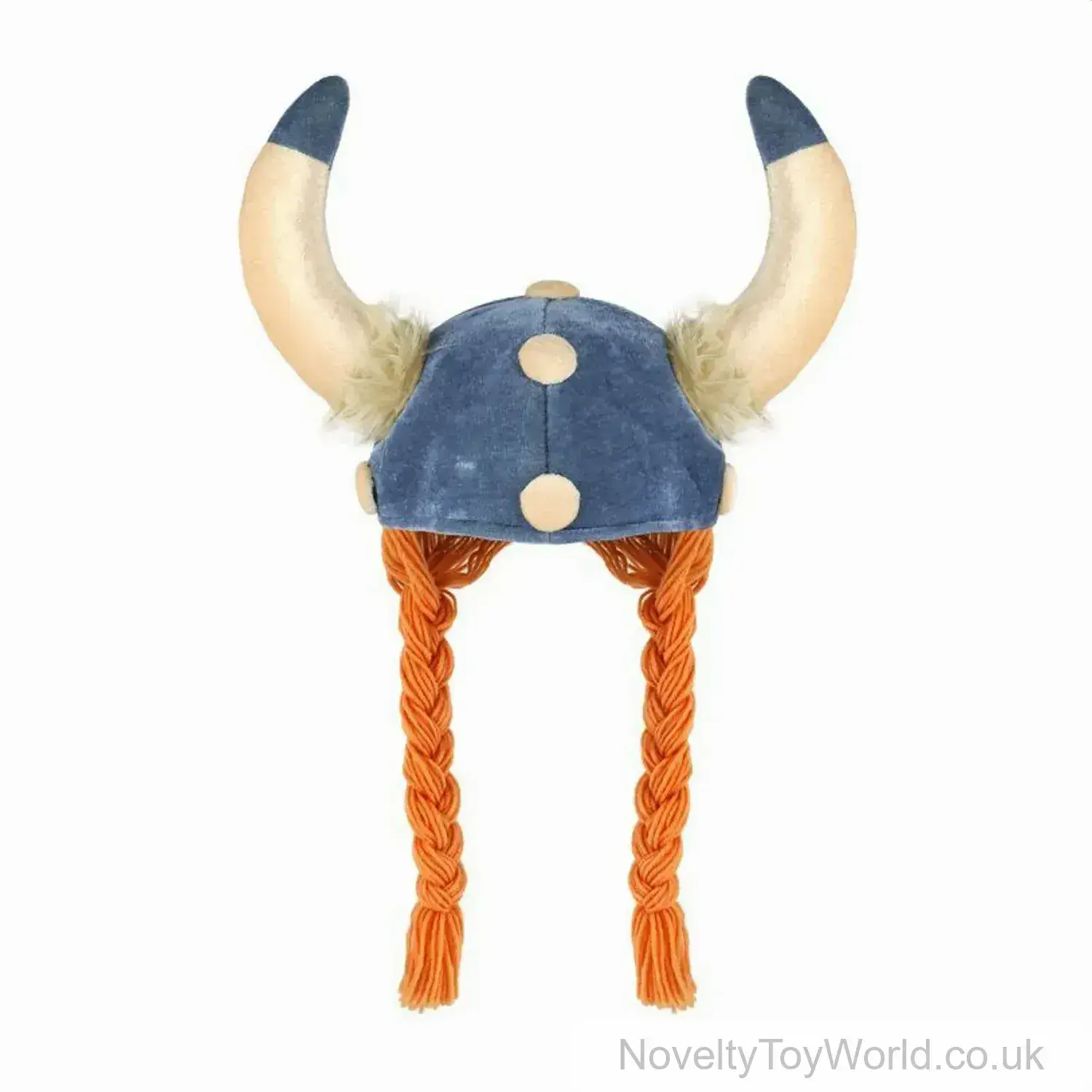 Fancy Dress Viking Helmet With Braids - Adult