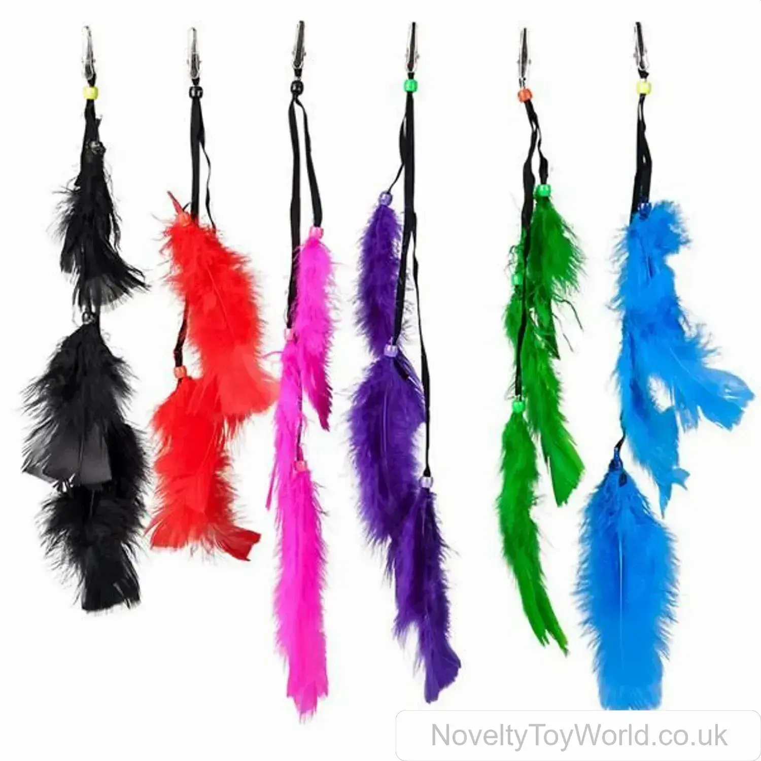 Feather Hair Accessory with Clip - Girl's Fashion (35cm)