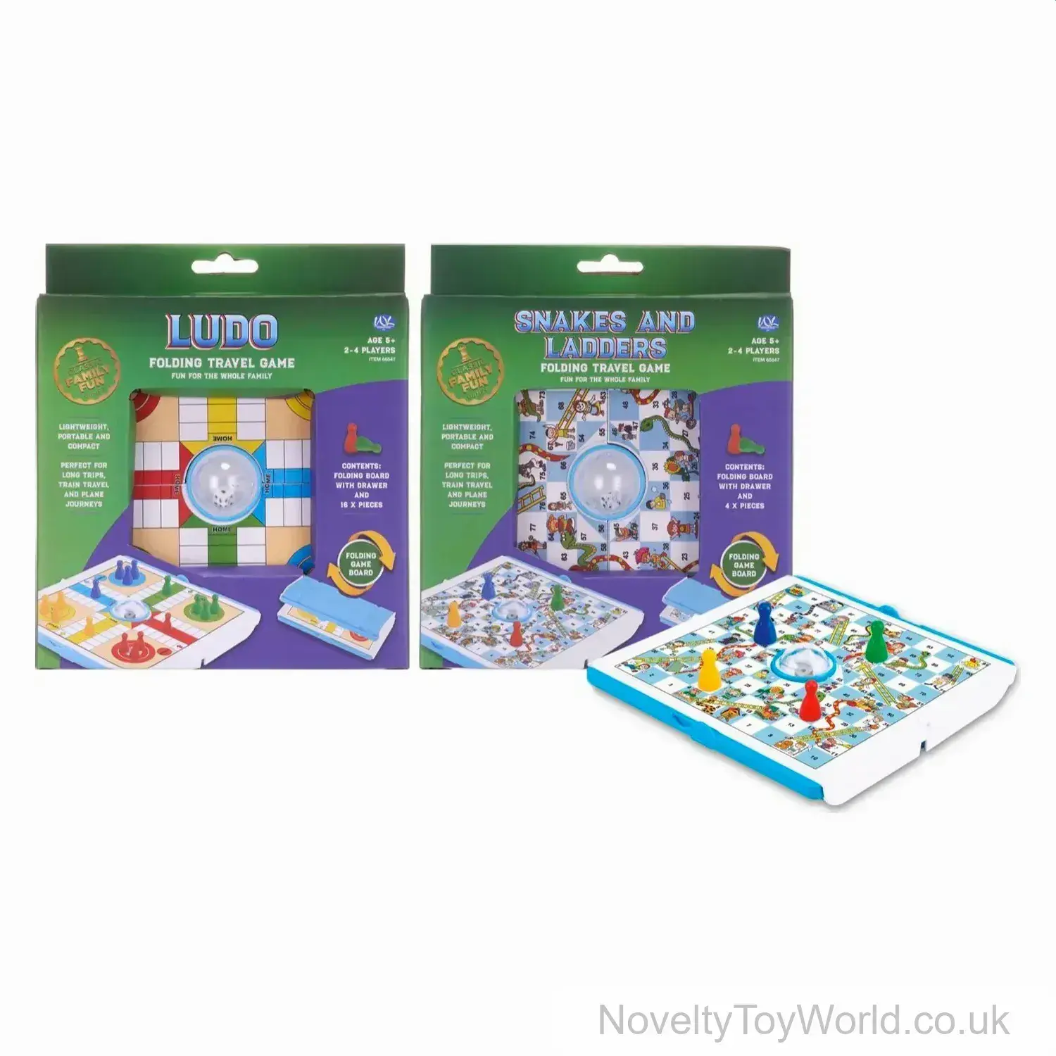 Folding Travel Family Game - 2 Assorted