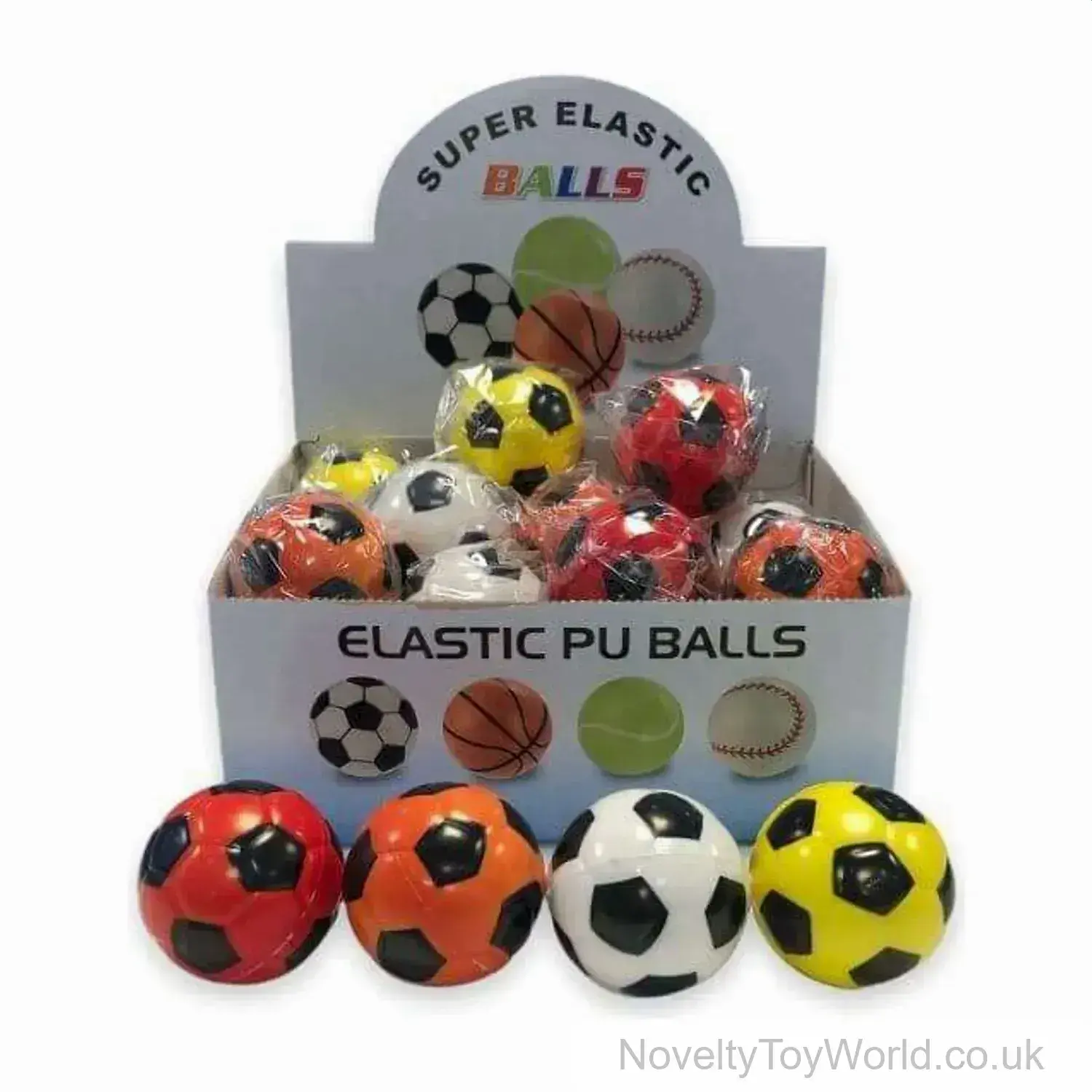 Football Design Rubber Bouncy Ball (6.2cm)