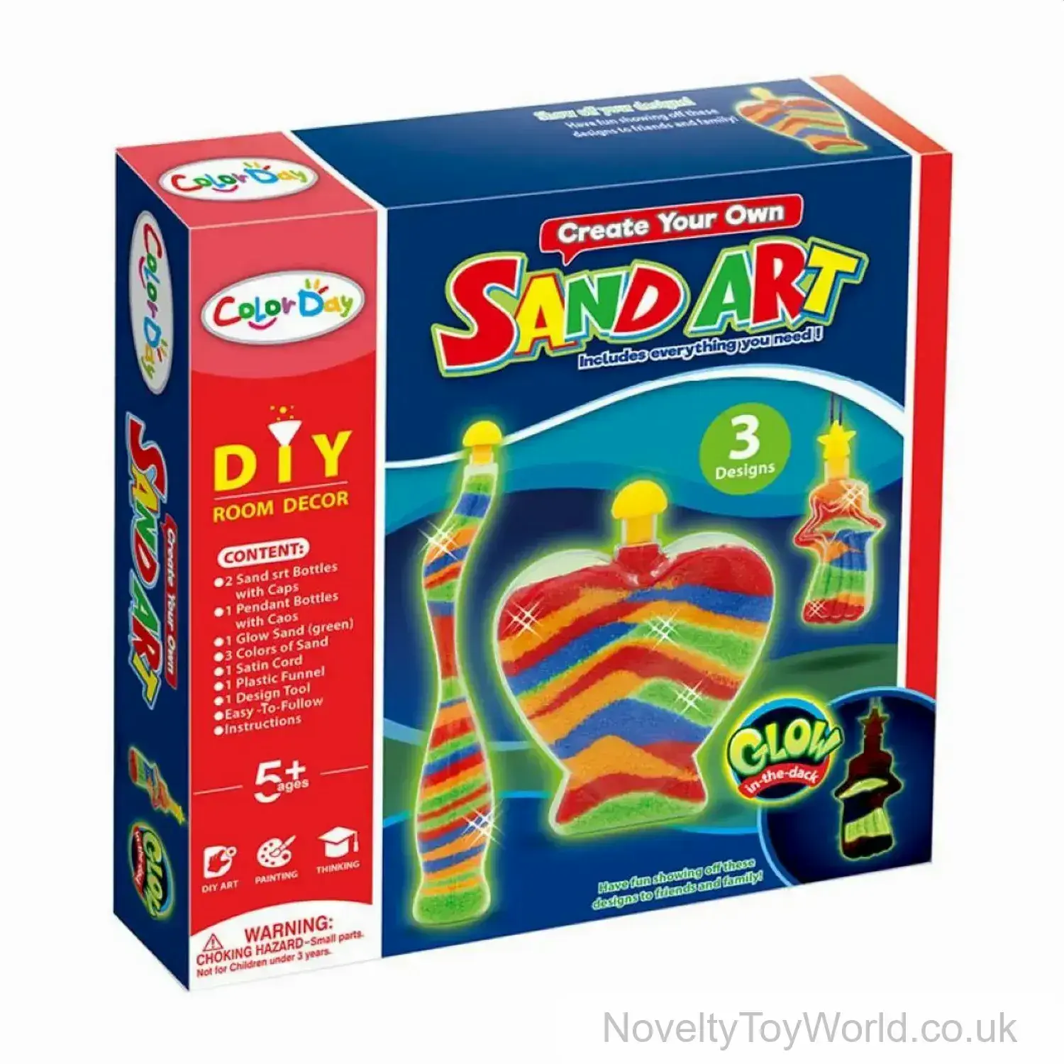 Glow In The Dark Sand Art Set