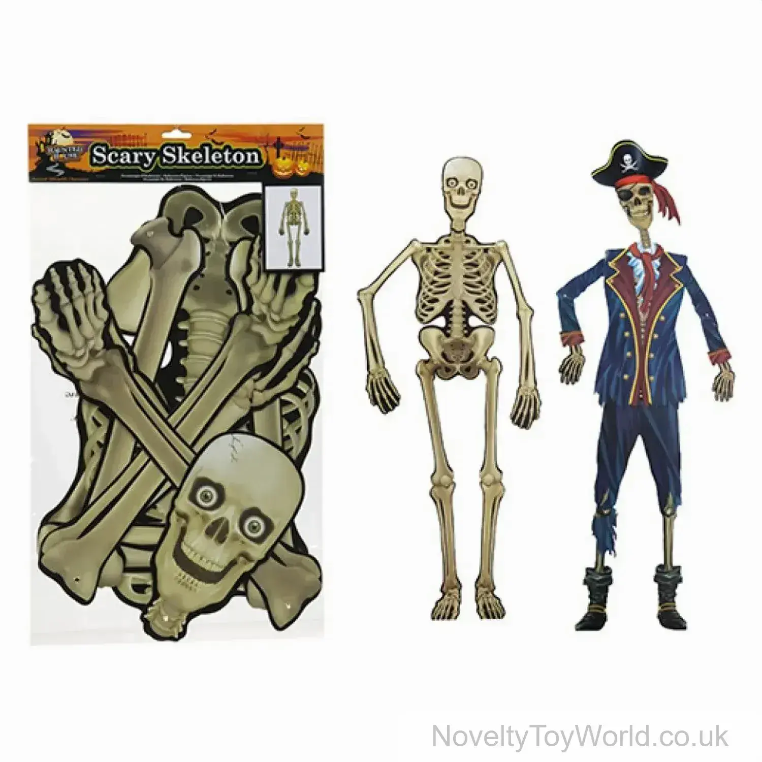 Halloween Hanging Skeletons Decorations - 5ft