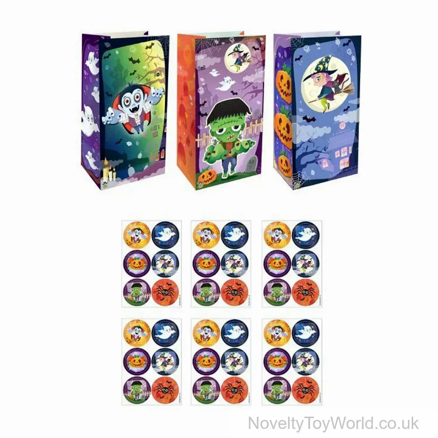 Halloween Paper Party Bag With Stickers