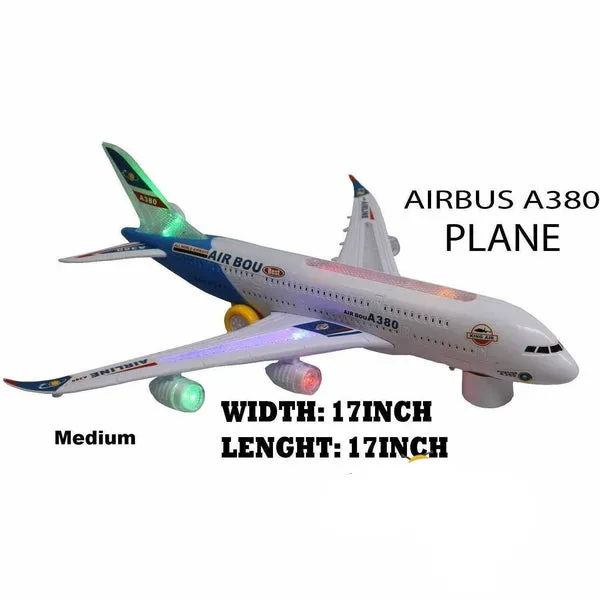 AIRBUS A380 AEROPLANE ELECTRIC TOY WITH LIGHTS AND SOUND
