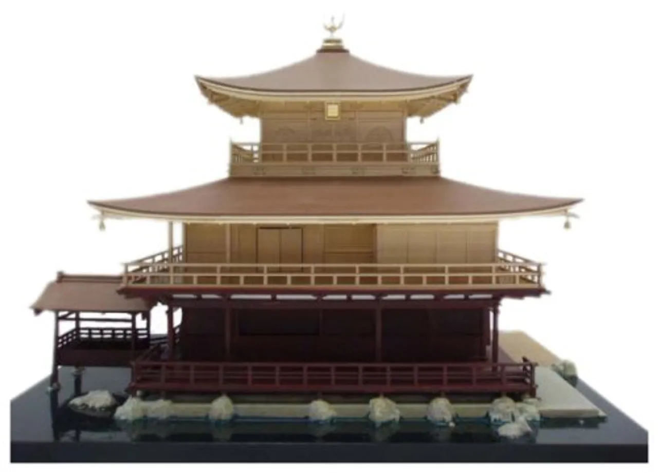 Fujimi Tatemono-4 Kinkakuji (Golden Pavilion) Temple 1/100 Scale Kit
