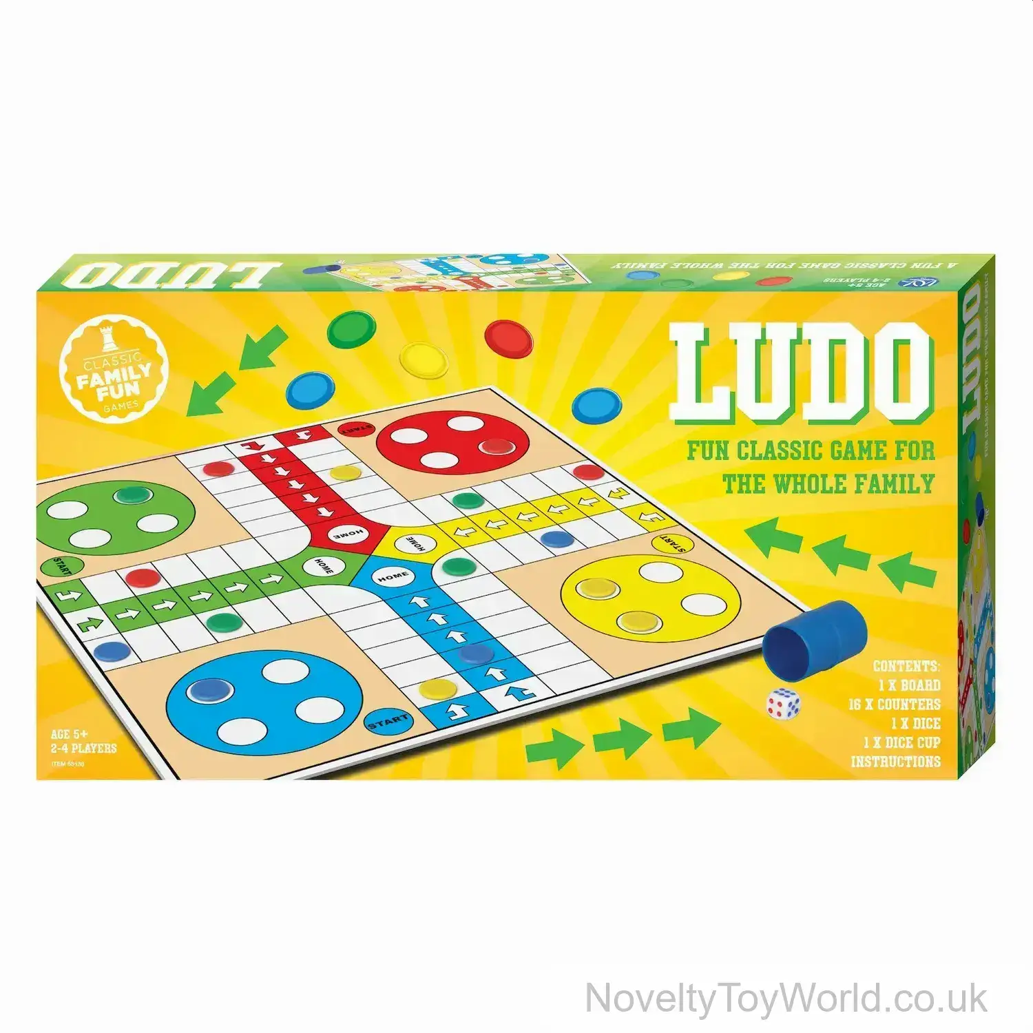 Ludo Full Size Board Game - Boxed