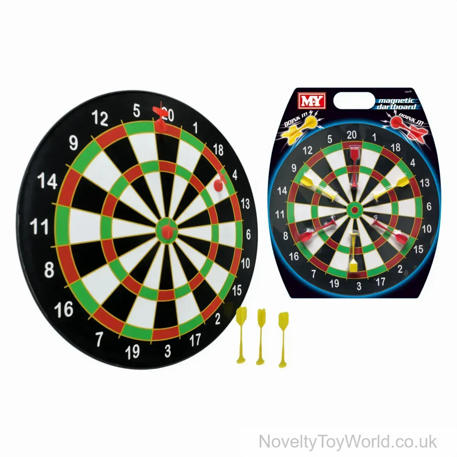 Magnetic Dart Board With 6 Darts - Retail Header