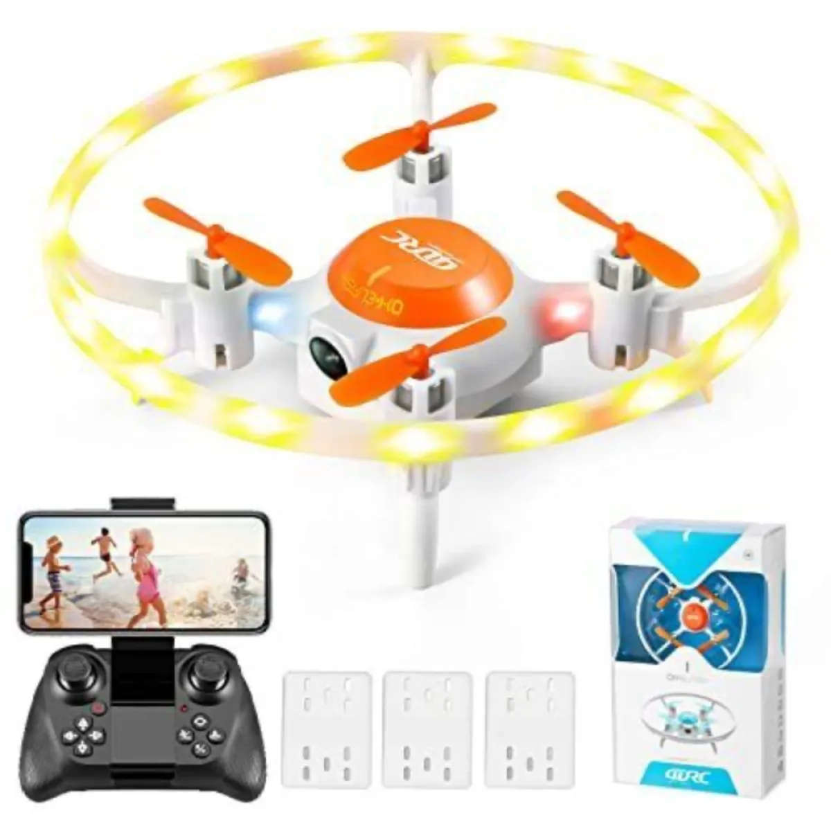 4DRC V5 Kids and Beginners Mini RC Drone V5 RC Quadcopter with 1080P HD Wide Angle Camera, Drones suitable for children and beginners