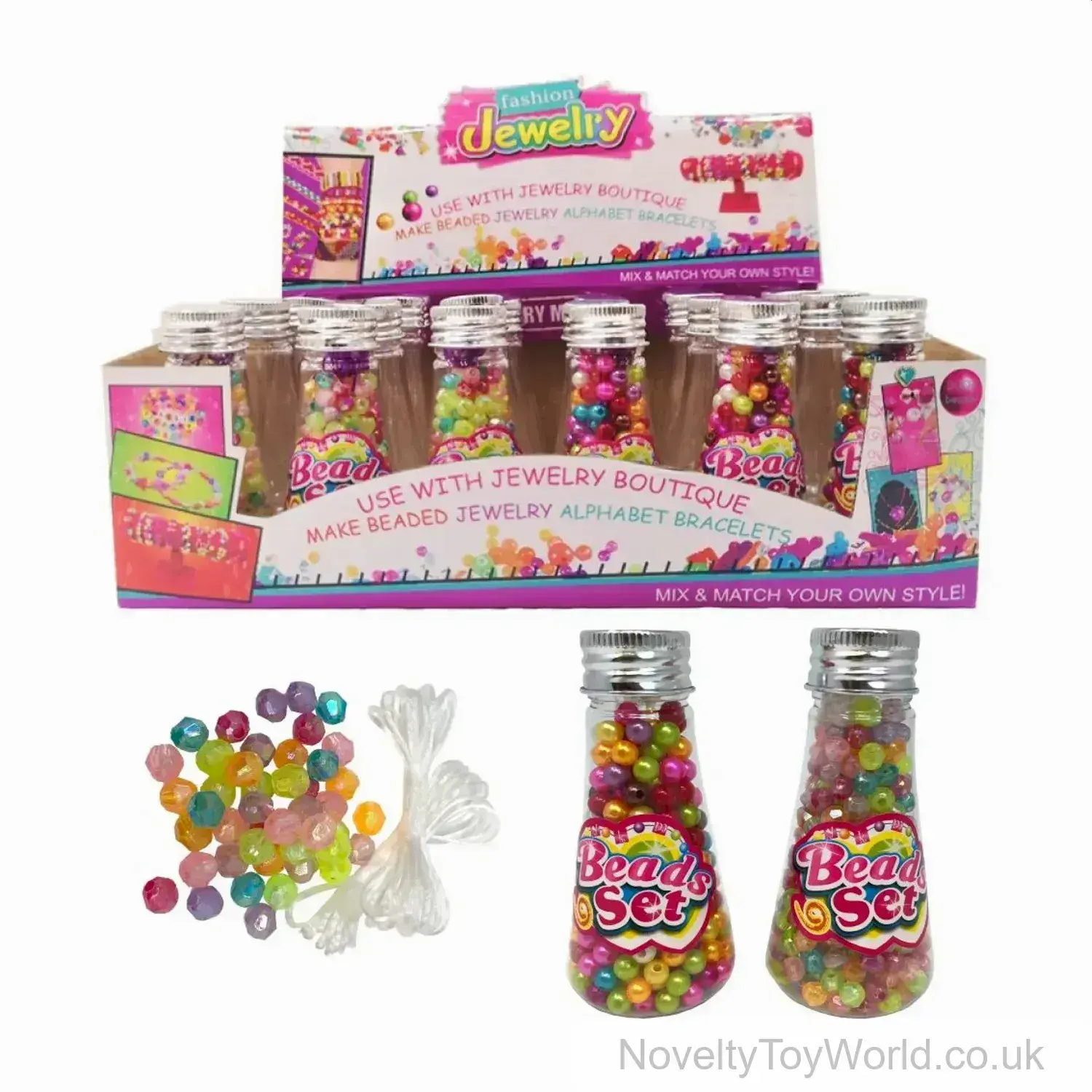 Make Your Own Bead Jewellery Set in Bottle