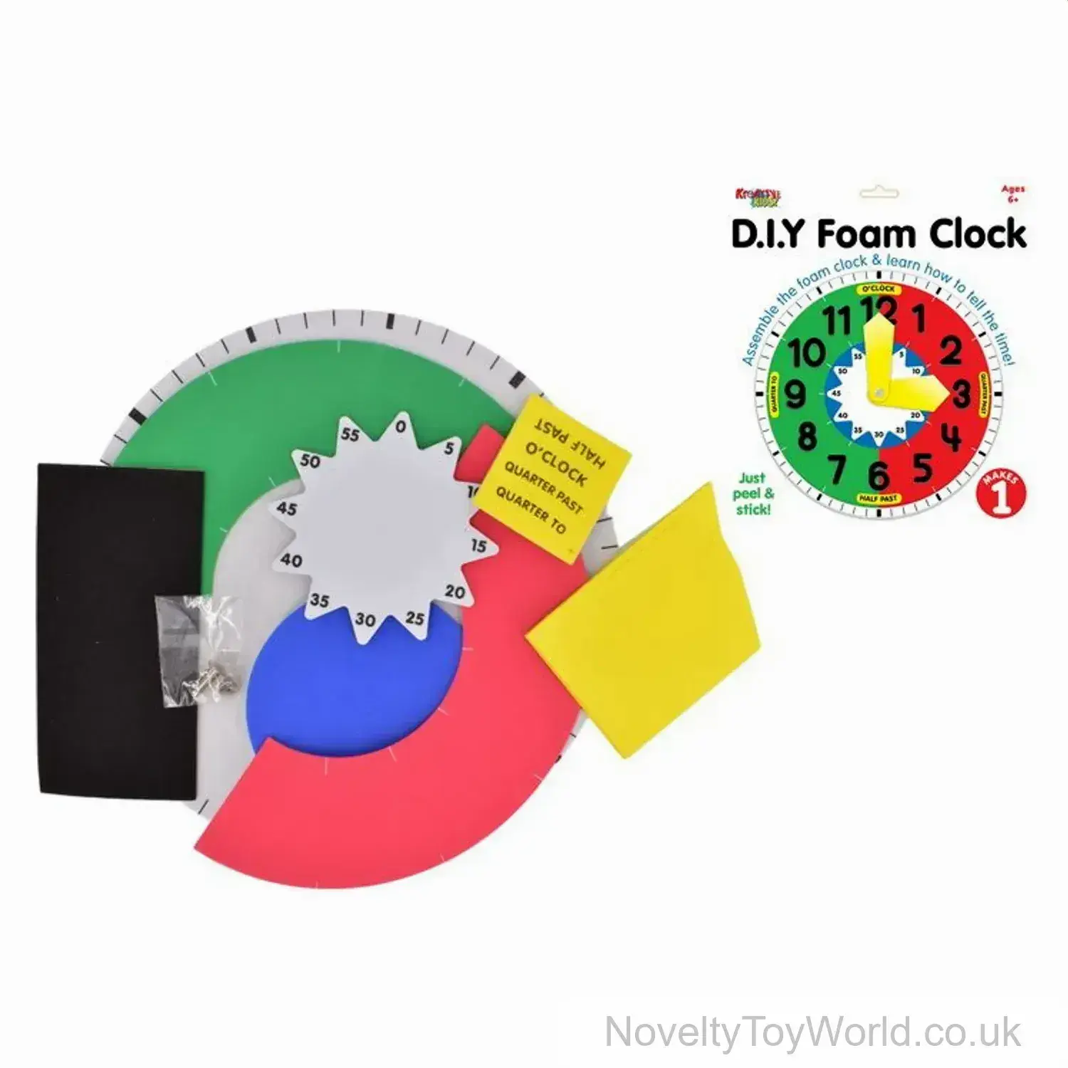 Make Your Own DIY Foam Clock - Age 6+