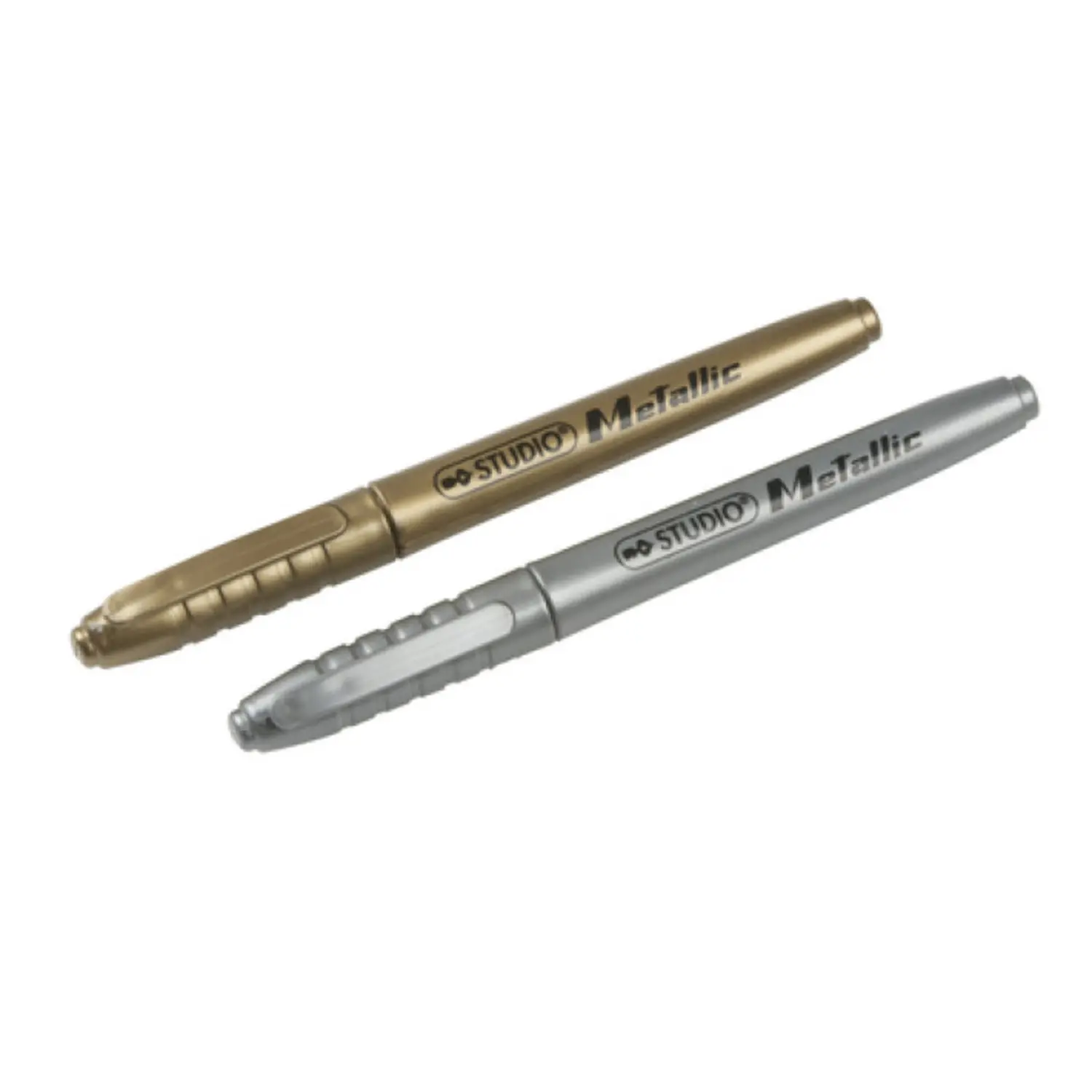 2PCS Metallic Pens Gold and Silver Pens Marker Pen Set for Students Adults Home School Office Stationery Writing Tool 4MM Tip