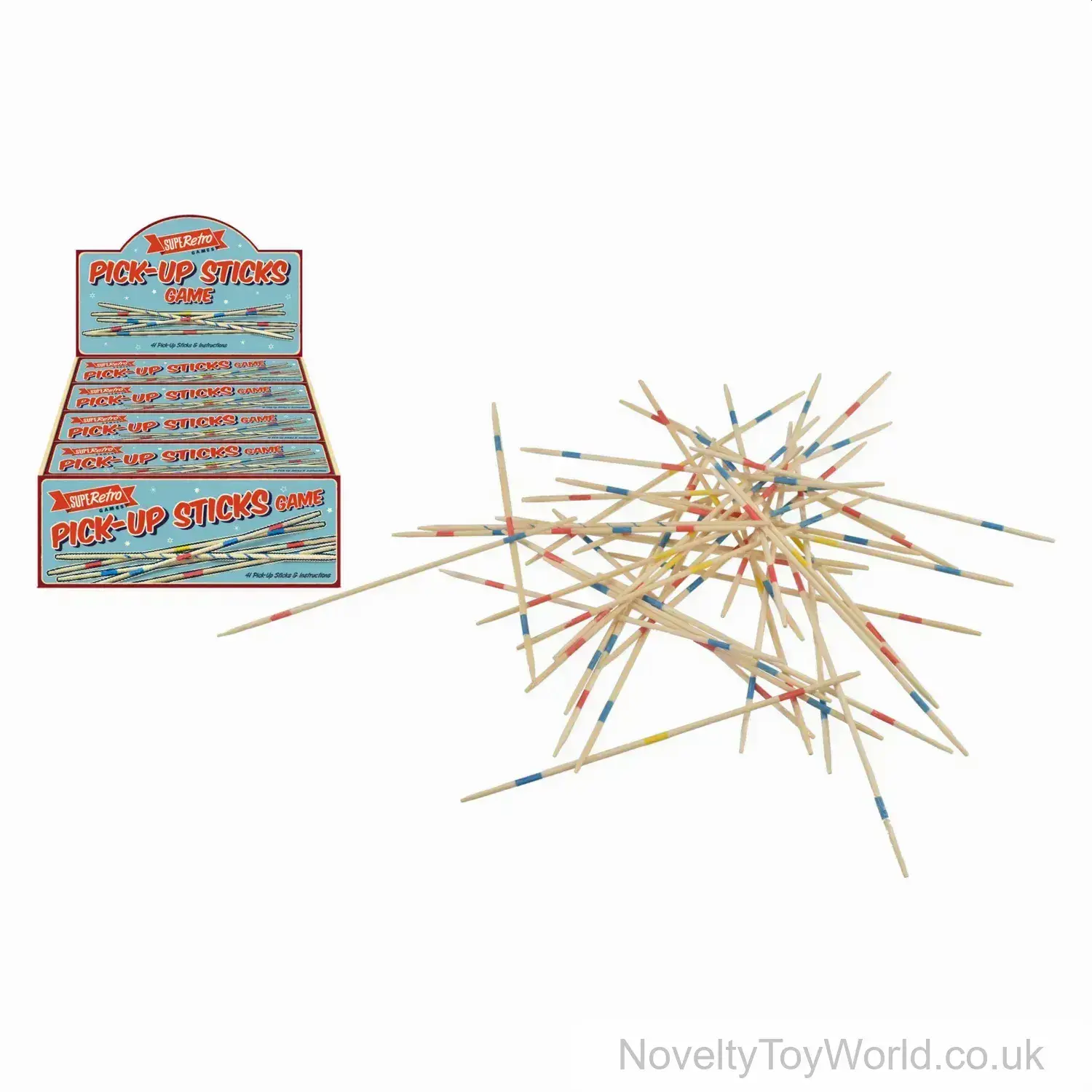 Mikado Pick Up Sticks Game - 41 Sticks & Instructions