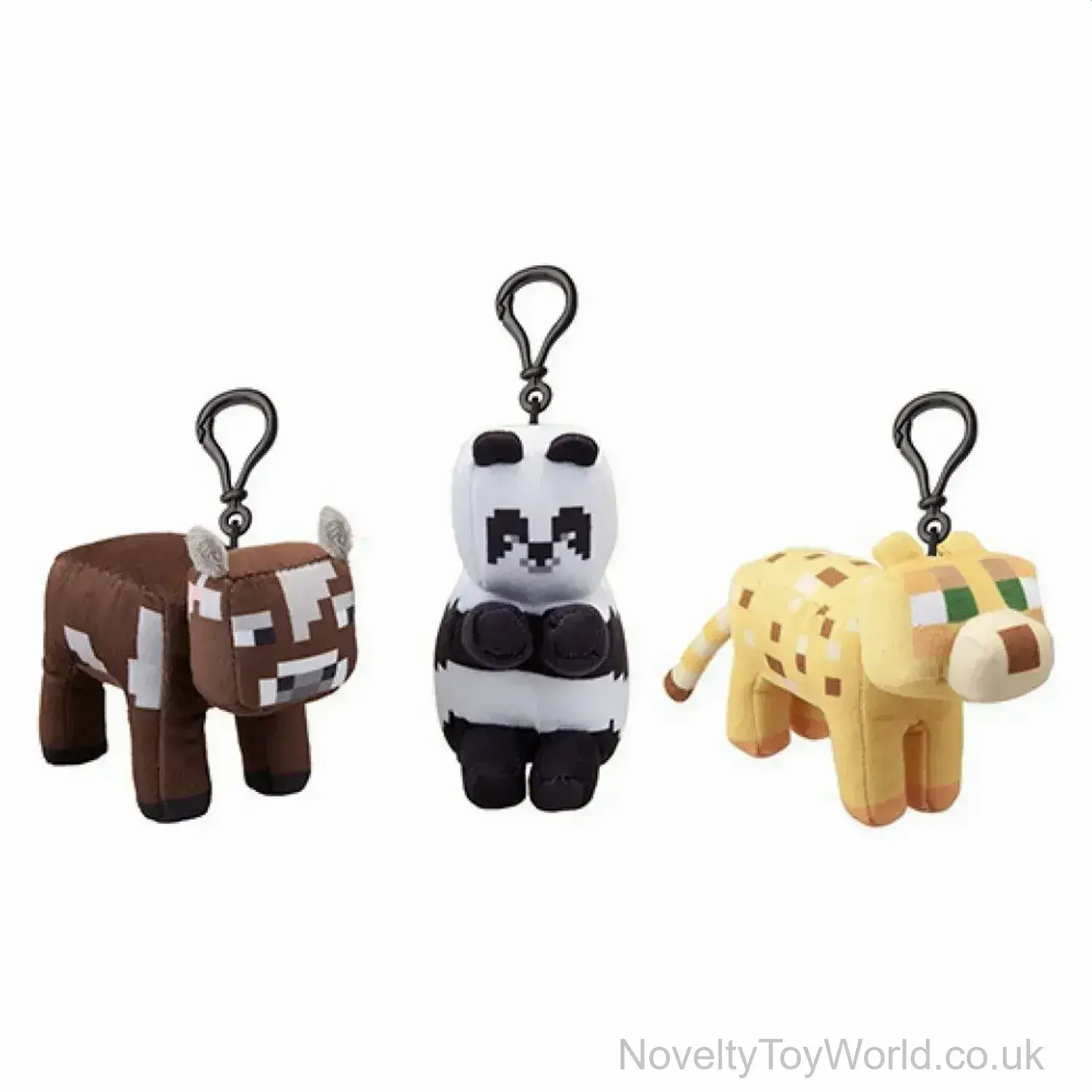 Minecraft Animal Soft Plush Toy on Bag Clip (13cm)