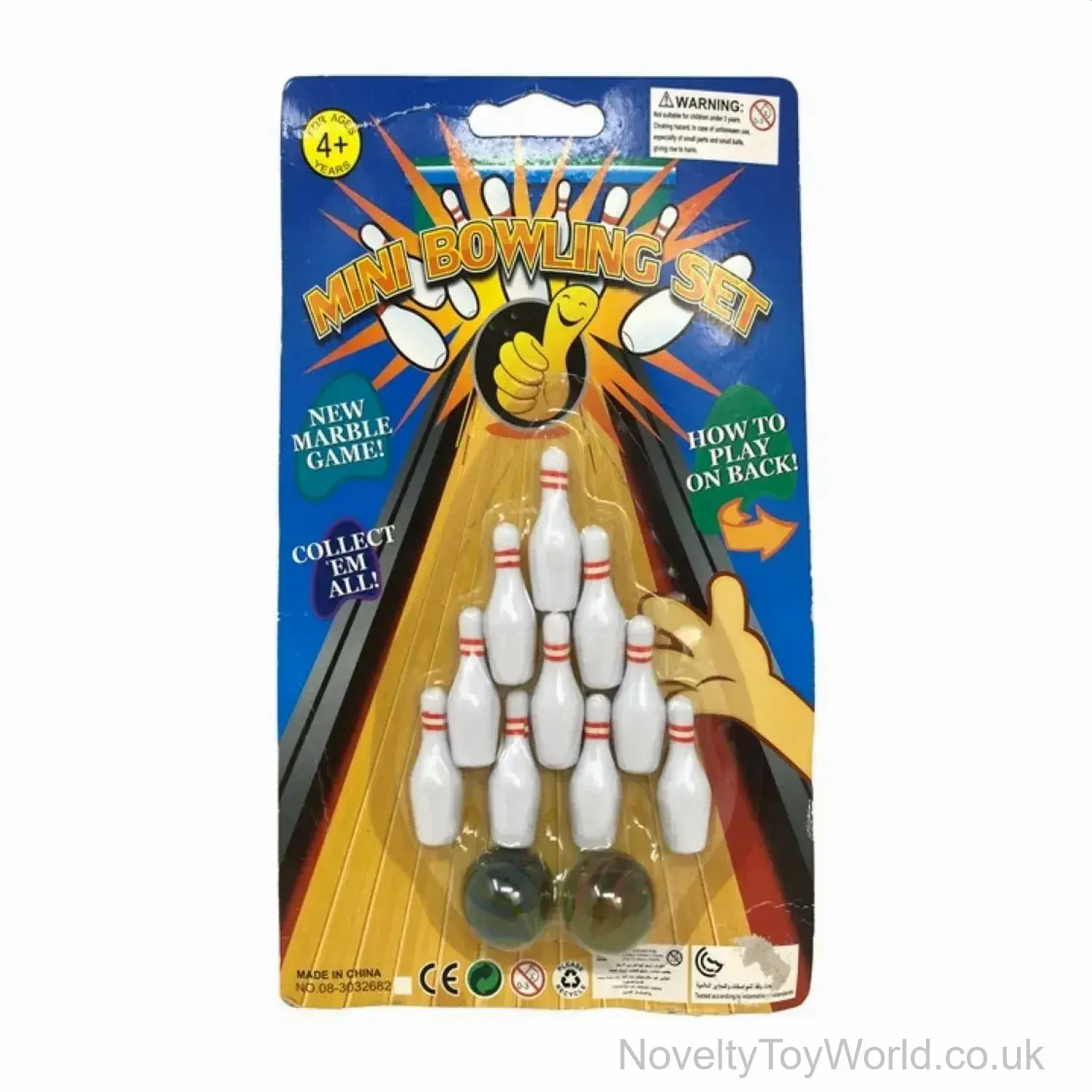 Mini Bowling Game with Pins & Bowling Ball - Desktop Toys