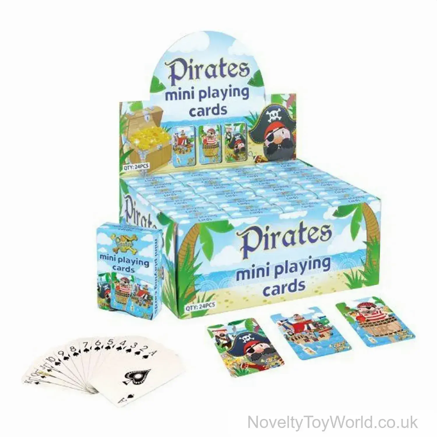 Mini Pirate Theme Playing Cards (6cm x 4cm)
