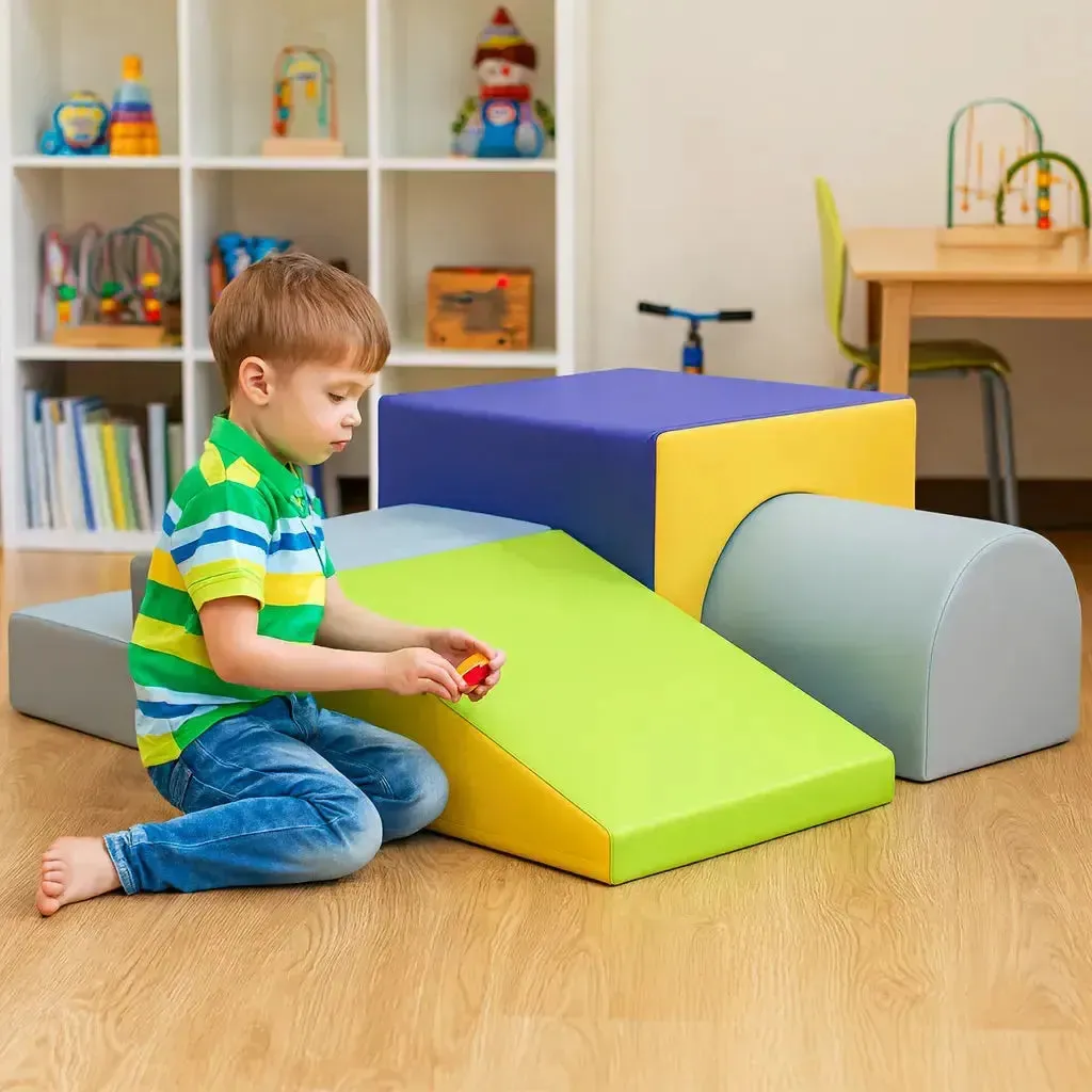 Mountain Slide & Tunnel Soft Play Set