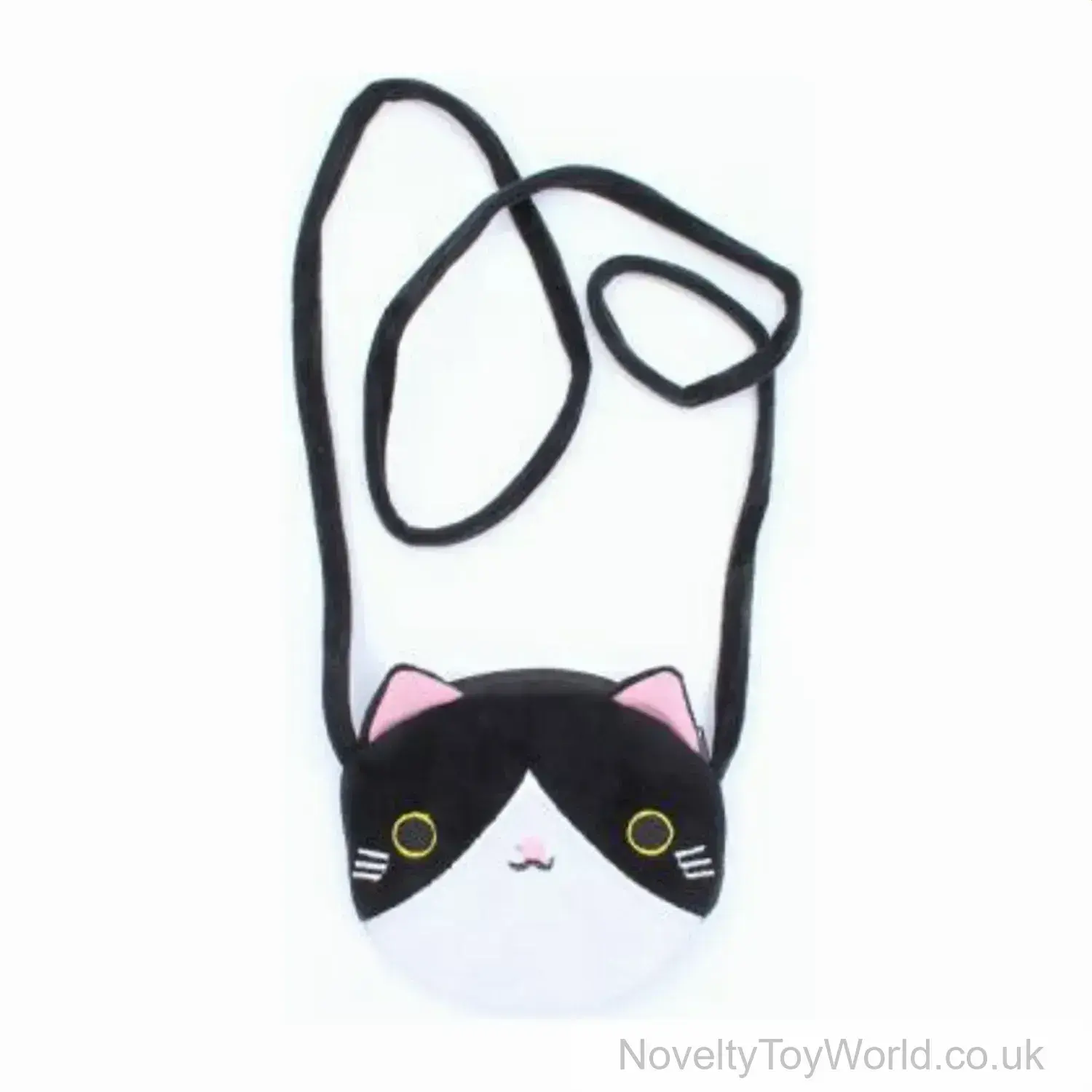Novelty Cat Face Long Strap Purse Bag (11cm)
