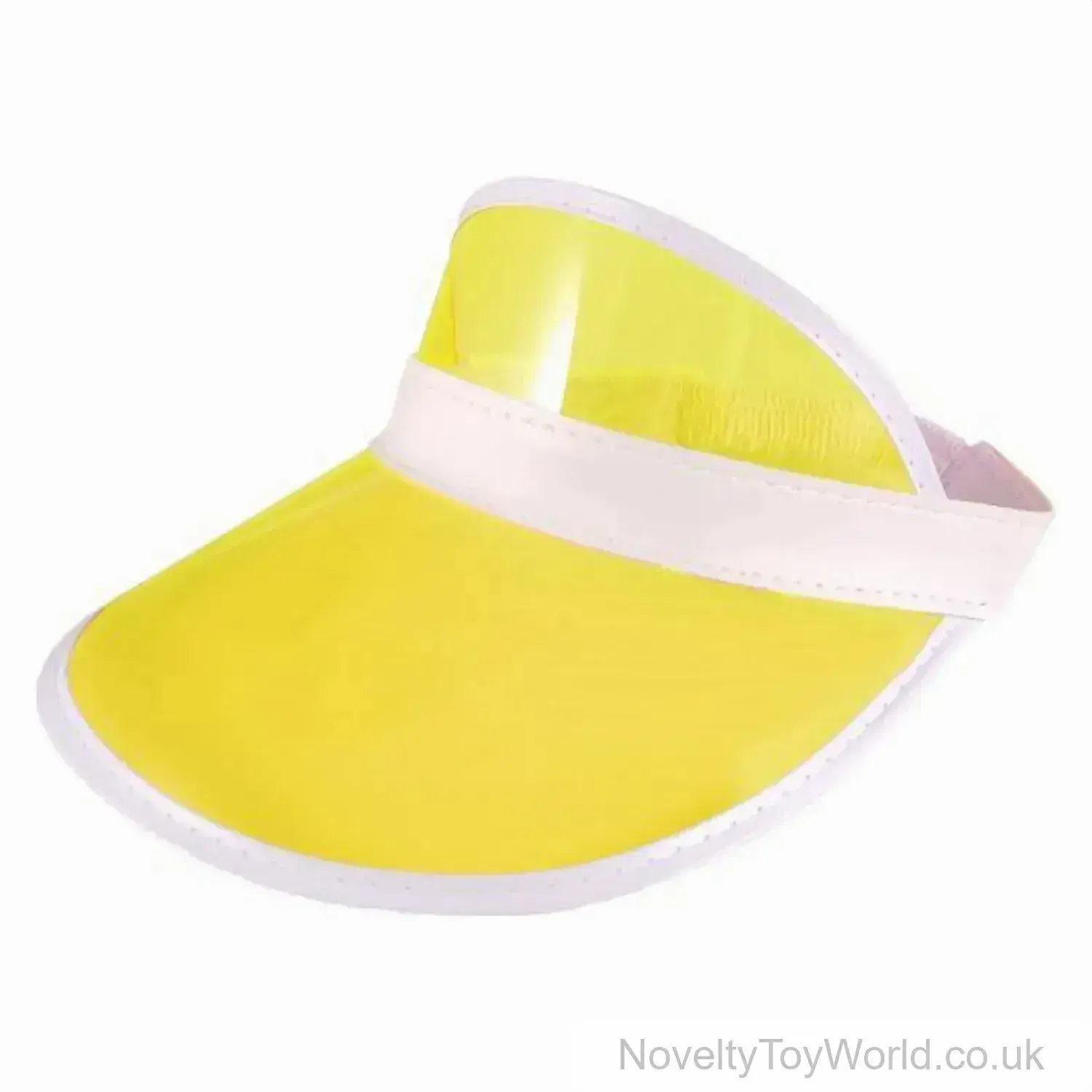 Novelty Golf Poker Visor Hat Yellow - Adult
