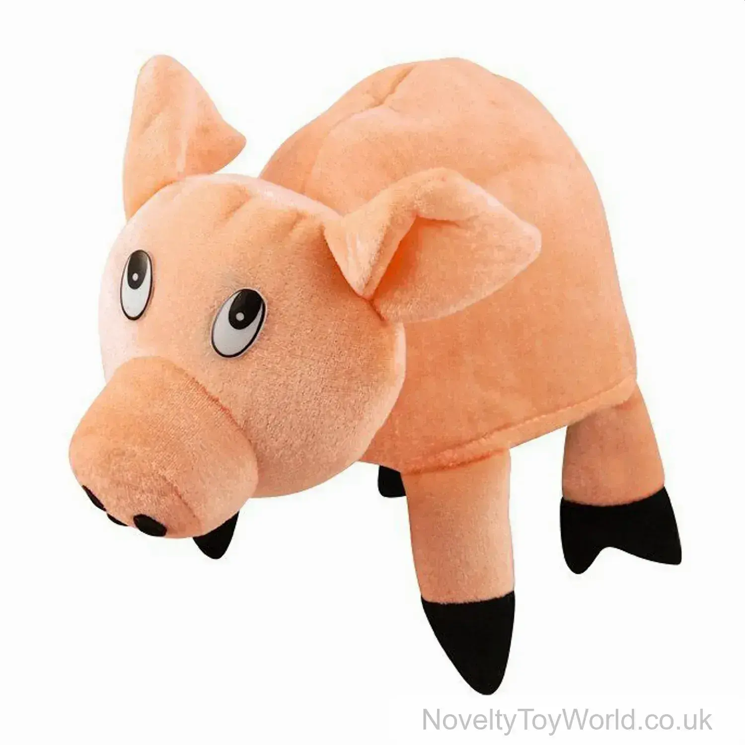 Novelty Pig Plush Hat - Adult Size
