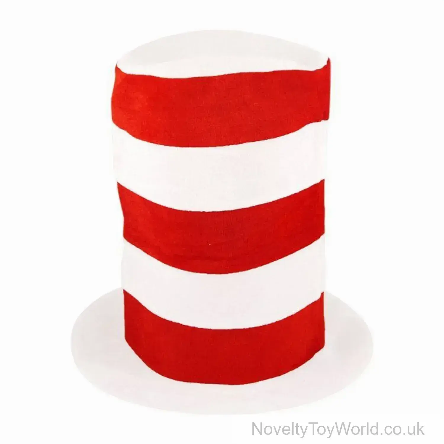 Novelty Red & White Stovepipe Top Hat - Child