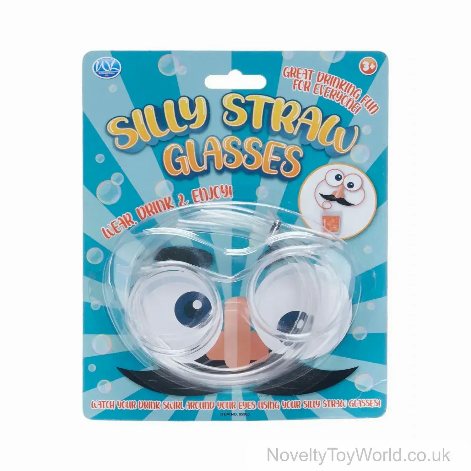 Novelty Silly Straw Drinking Glasses