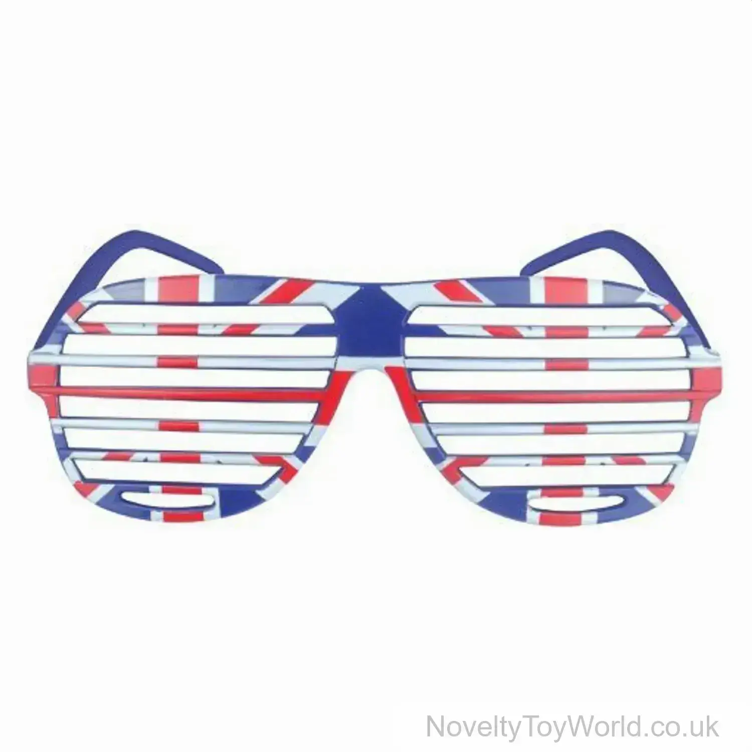 Novelty Slotted Lens Glasses - Union Jack