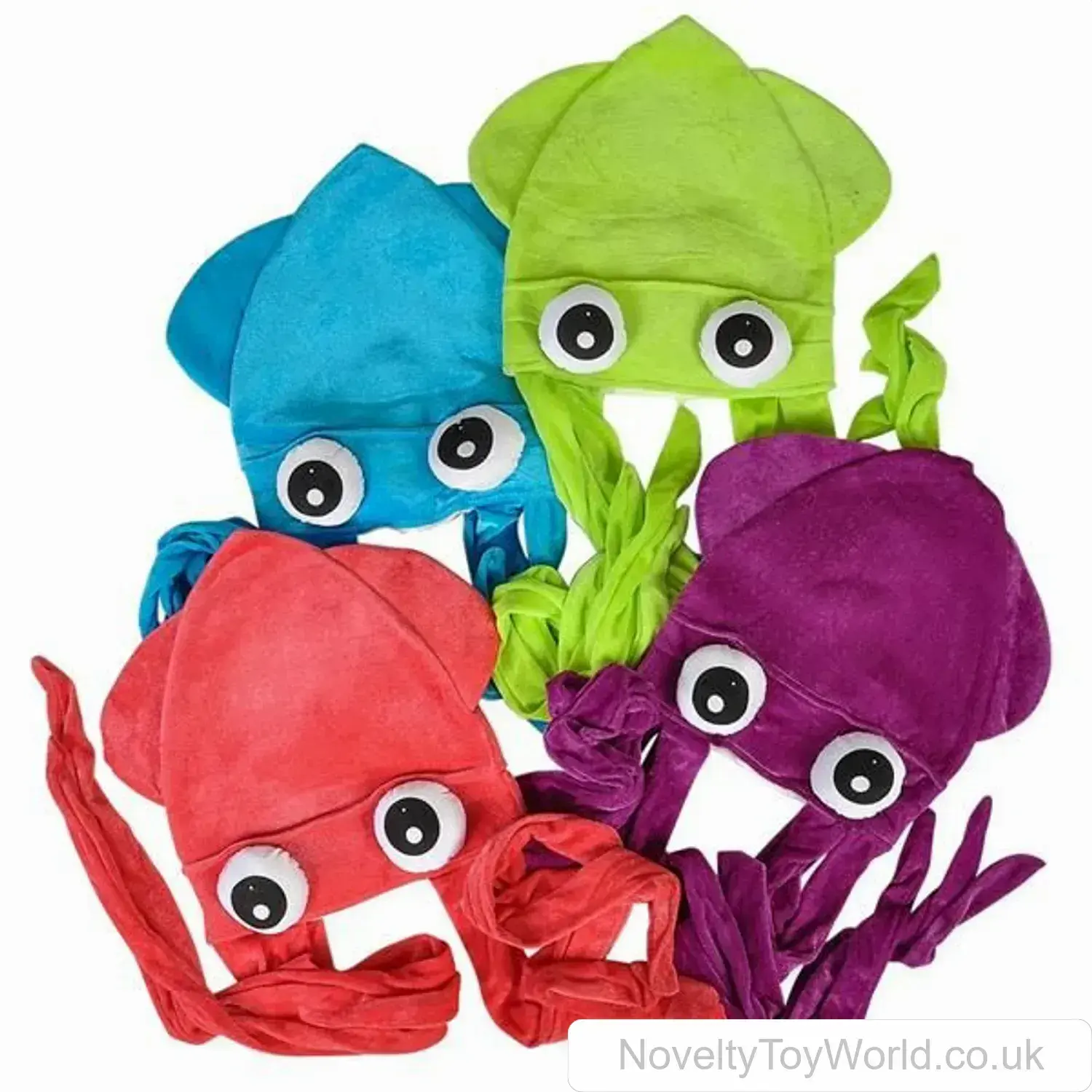Novelty Squid Hat with Eyes - Adult