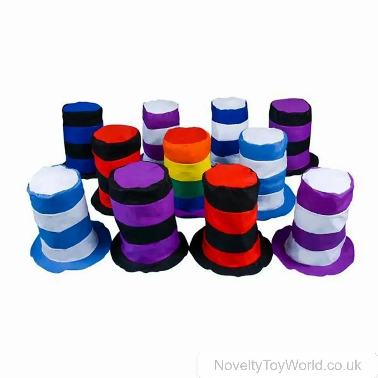 Novelty Stovepipe Top Hat Assortment - Adult