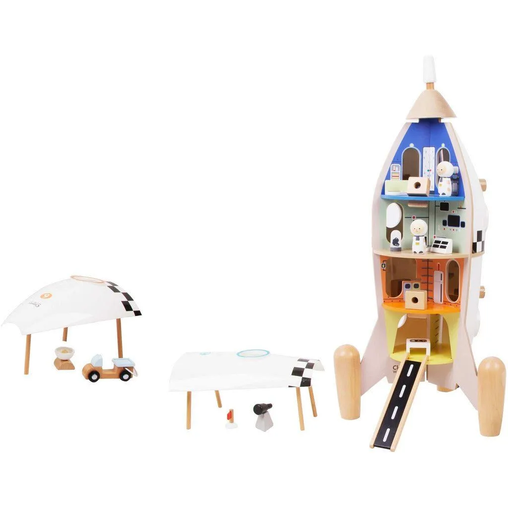 Classic World Wooden Rocket Ship
