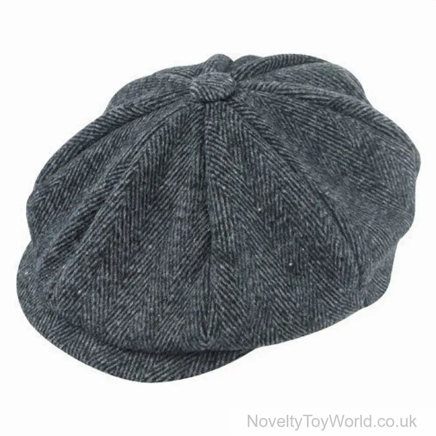Peaky Traditional Flat Cap Fancy Dress Hat - Adult