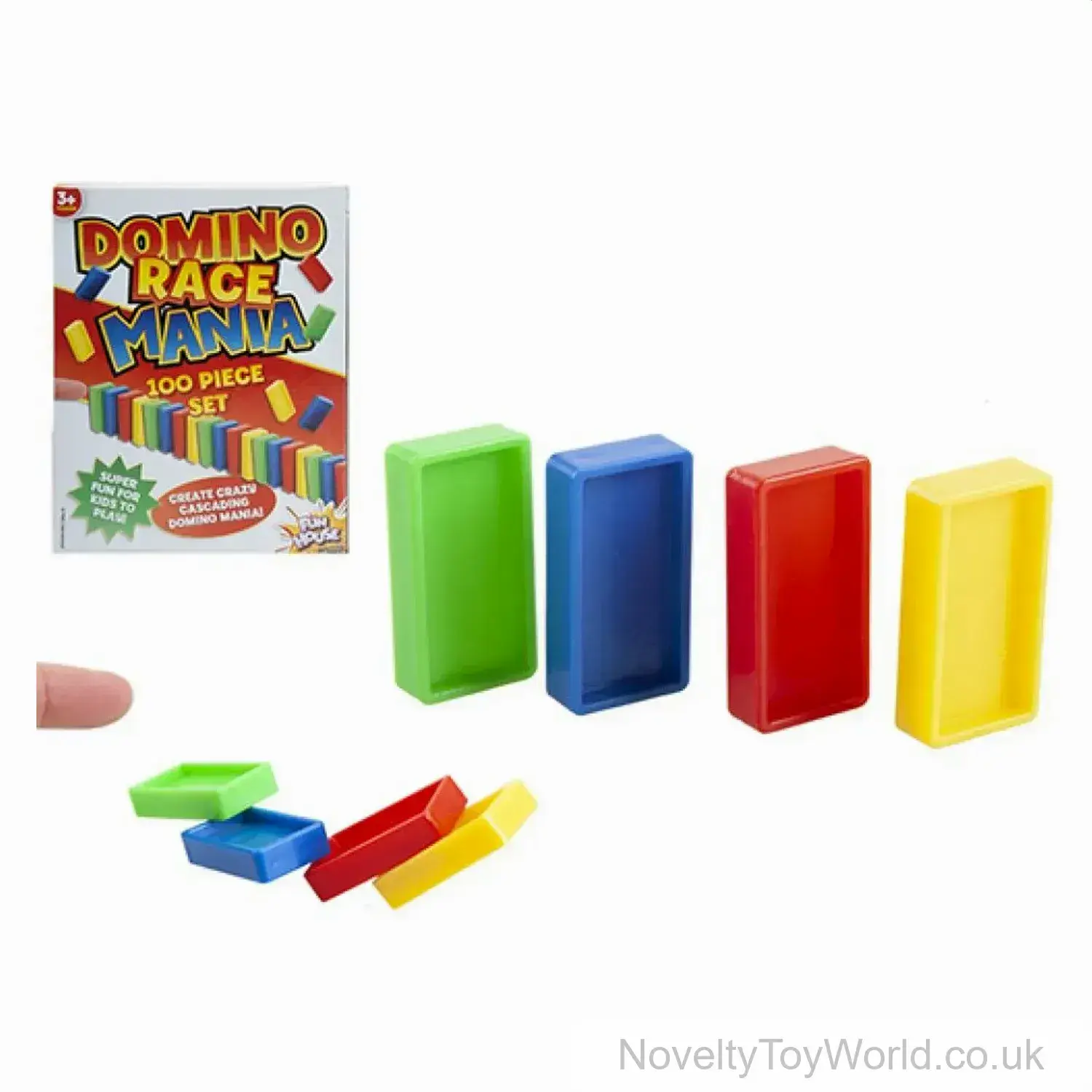 Plastic Cascading Dominoes Set - Boxed (100 Pieces)