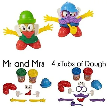 2 pc Mr and Mrs Playtime Dough