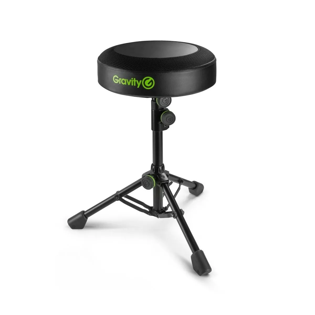 Gravity FD SEAT 1 Round Foldable Musician's Stool, Adjustable Height