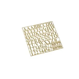Amati Brass Letters & Numbers Height 6mm