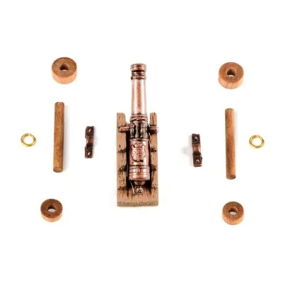 Amati Decorative Cannon Wood Carriage 30mm