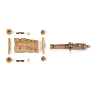 Amati Decorative Cannon Wood Carriage 40mm