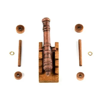 Amati Decorative Cannon Wood Carriage 50mm