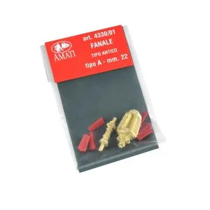 Amati Gilded Metal Stern Lantern Brass 22mm