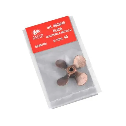 Amati 4 Blade Bronze Propeller LH 40mm (Non Working)