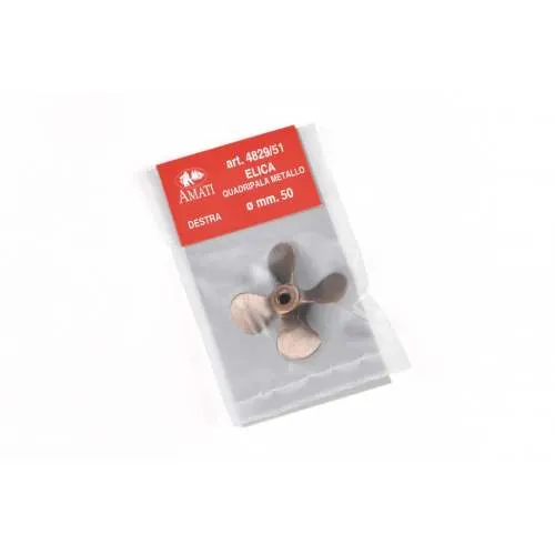 Amati 4 Blade Bronze Propeller RH 50mm (Non Working)